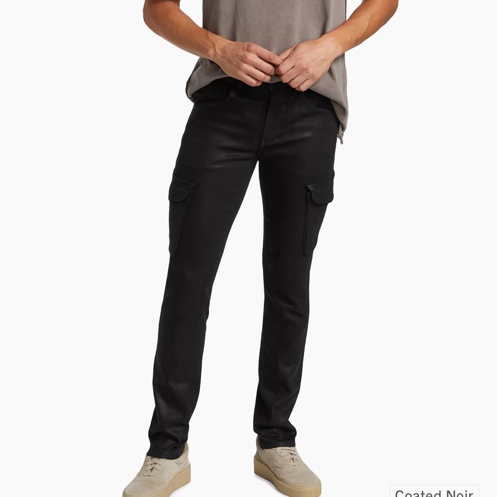 Monfrere coated noir Preston skinny cargo size 36